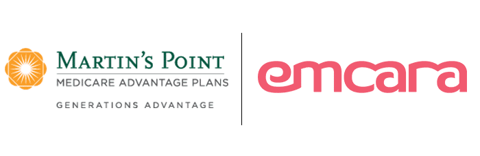Logo for Martin's Point and Emcara Health!