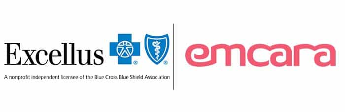 Logo for Excellus BlueCross BlueShield and Emcara Health