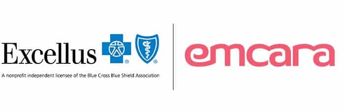 Logo for Excellus BlueCross BlueShield and Emcara Health